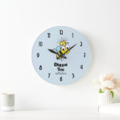 Koningin Bee Cute Bumble Bee met Kroon Grote Klok (Huis)