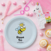 Koningin Bee Cute Bumble Bee met Kroon Papieren Bordje (Feest)