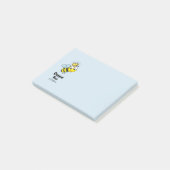 Koningin Bee Cute Bumble Bee met Kroon Post-it® Notes (Schuin)