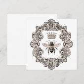 koningin Bee Flat Kaart (Voorkant / Achterkant)