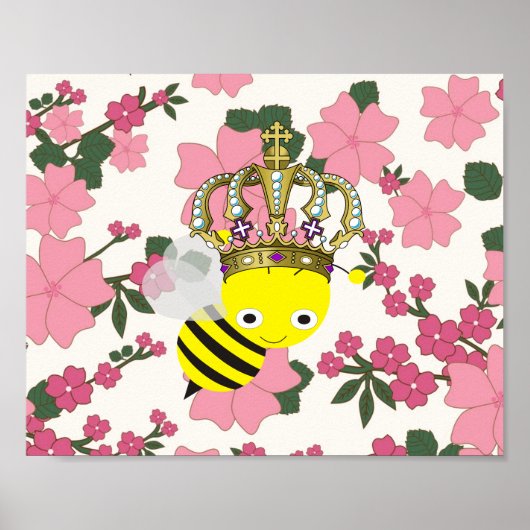 Koningin Bee Frameable Poster (Voorkant)