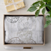 Koningin Bee Frans Postmerk Frans Script Decoupage Tissuepapier (Geschenk)