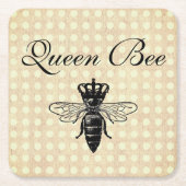  koningin Bee Kartonnen Onderzetters (Voorkant)