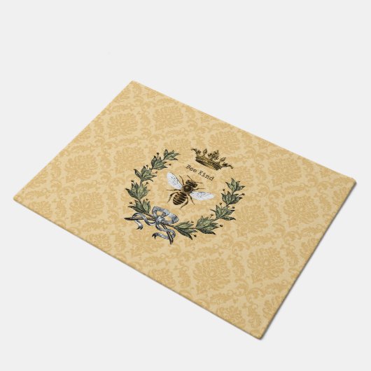  koningin Bee Kind Damask Deurmat (Schuin)