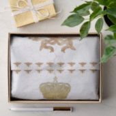 Koningin Bee Kroon Royal Rose Goud Meisje Decoupag Tissuepapier (Geschenk)