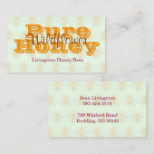 Koningin Bee Light Green Beekeeper Visitekaartje (Voorkant / Achterkant)