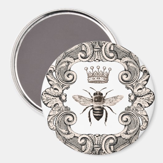  koningin Bee Magneet (Voorkant / Achterkant)