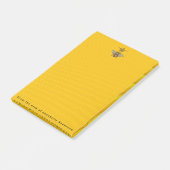 Koningin Bee met Crown Post-it Notes (Schuin)