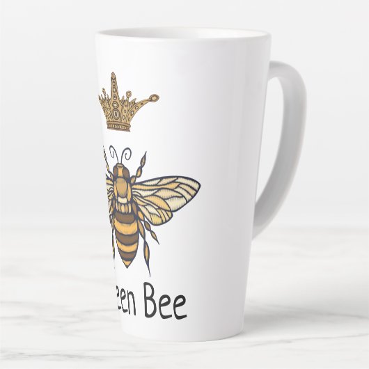 Koningin Bee met Fancy Kroonlatte Mok (Rechterhoek)