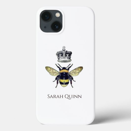 Koningin Bee met haar kroonartistieke illustratie Case-Mate iPhone Case (Achterkant)