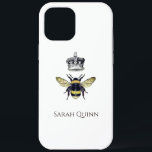 Koningin Bee met haar kroonartistieke illustratie  Case-Mate iPhone Case<br><div class="desc">Een onbuigzame x extreem hoesje koningin bijen en kroonwhimsical phone case. Bijen zijn een symbool van gemeenschap, helderheid en persoonlijke macht. Volg de bij om uw nieuwe bestemming te ontdekken. De oude Druïden zagen de bij als symbool voor de zon, de godin, de viering en de gemeenschap. Tijdens festivals werd...</div>
