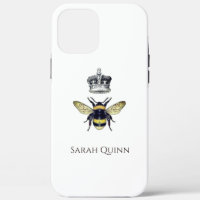 Koningin Bee met haar kroonartistieke illustratie 