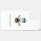 Koningin Bee met haar kroonartistieke illustratie  Case-Mate iPhone Case (Achterkant (horizontaal))