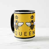 Koningin Bee met Kroon Mok (Voorkant links)