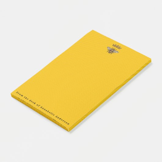 Koningin Bee met Kroon Post-it® Notes (Schuin)