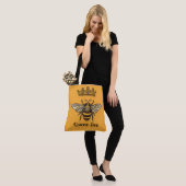 Koningin Bee met Kroonpersonaliseren Tote Bag (Op model)