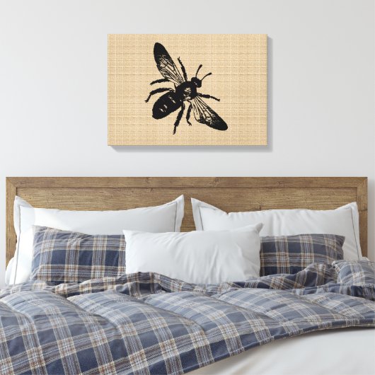 Koningin Bee op doek Canvas Afdruk (Insitu (Slaapkamer))