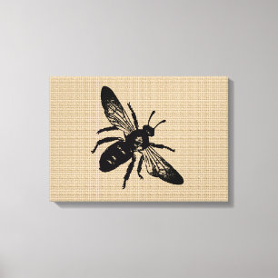 Koningin Bee op doek Canvas Afdruk