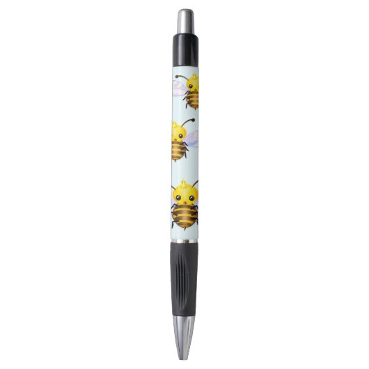 Koningin Bee Pen - Uw kleur - Tekst (Voorkant Verticaal)