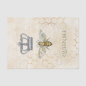  koningin Bee Royal Crown Gold Honeycomb Tissuepapier (Voorkant)