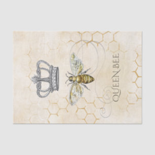 koningin Bee Royal Crown Gold Honeycomb Tissuepapier