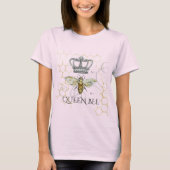 koningin Bee Royal Crown Honeycomb T-shirt (Voorkant)