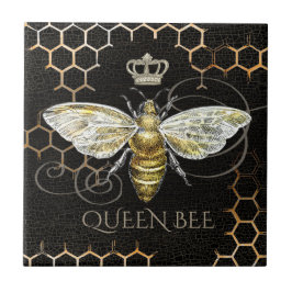  koningin Bee Royal Crown Honeycomb Tegeltje