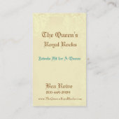 Koningin Bee Royal Crown Visitekaartje (Achterkant)