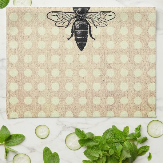  koningin Bee Theedoek (Gevouwen)