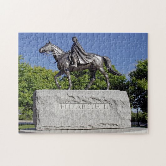 Koningin beeld Ottawa. Legpuzzel (Horizontaal)
