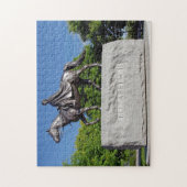 Koningin beeld Ottawa. Legpuzzel (Verticaal)
