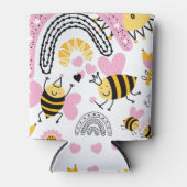 Koningin BEES Cute BFF, Baby Girl, Girly Gifts Pin Blikjeskoeler (Voorkant)