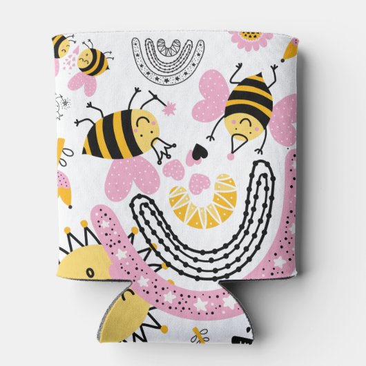 Koningin BEES Cute BFF, Baby Girl, Girly Gifts Pin Blikjeskoeler (Achterkant)