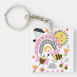 Koningin BEES Cute BFF, Baby Girl, Girly Gifts Pin Sleutelhanger