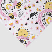 Koningin BEES Cute BFF, Baby Girl, Girly Gifts Pin Tissuepapier (Detail)