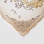 Koningin Bij Botanisch Decoupage Tissuepapier (Detail)