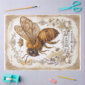 Koningin Bij Botanisch Decoupage Tissuepapier (Craft)