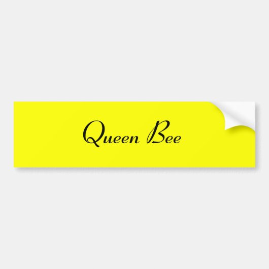 Koningin Bij Bumpersticker (Voorkant)