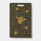 Koningin Bij Cornhole Toernooi Fondsenwerving Kamp Badge (Achterkant)