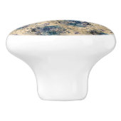 koningin bij en blauw Rozen keramische romp Keramische Knop (Zijkant)