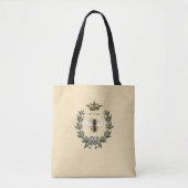 koningin bij en kroon tote bag (Voorkant)