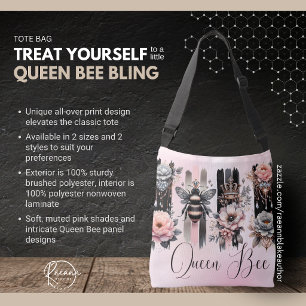 Koningin Bij Glamour Tote Tas