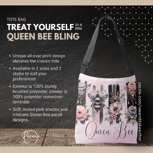 Koningin Bij Glamour Tote Tas