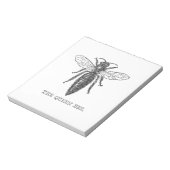 Koningin Bij Illustratie Insect Bug Notitieblok (Linkerzijde)