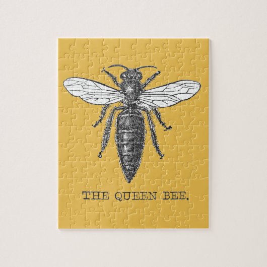 Koningin Bij Illustratie Insect Legpuzzel (Verticaal)