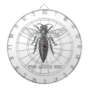 Koningin Bij Insect Antieke Illustratie Dartbord