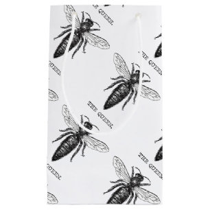 Koningin Bij Insect Antieke Illustratie Klein Cadeauzakje
