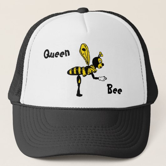 Koningin Bij Kap Trucker Pet (Voorkant)