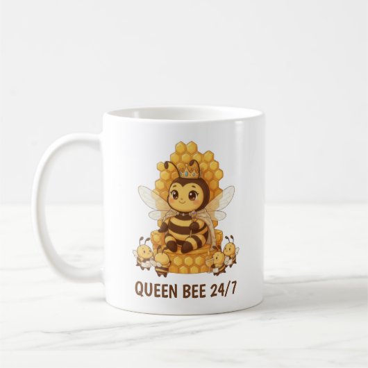Koningin Bij Koffiemok (Links)