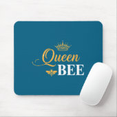 Koningin bij kroon script vrouwelijke natuur insec muismat (Met muis)